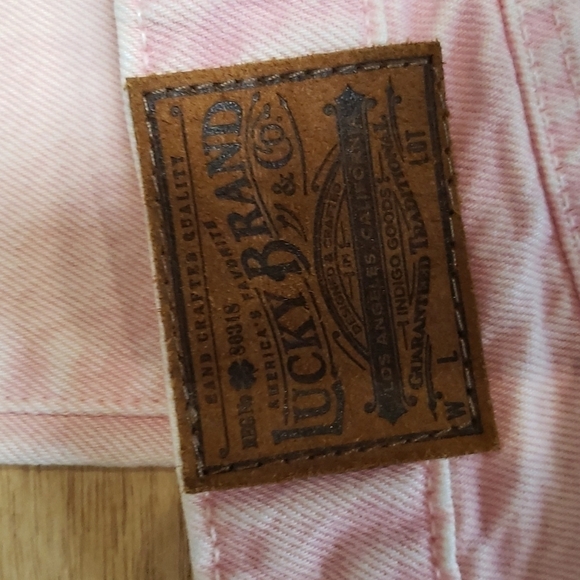 𝅺LUCKY Brand Pink Acid Wash Jeans NWT - Picture 6 of 10